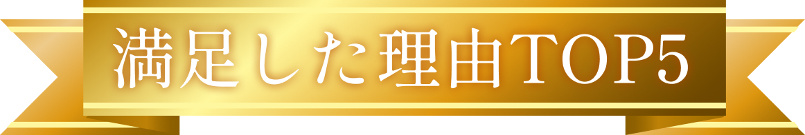満足した理由TOP5